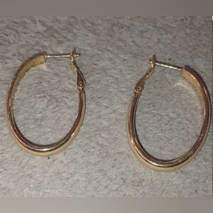 Gold hoop earrings